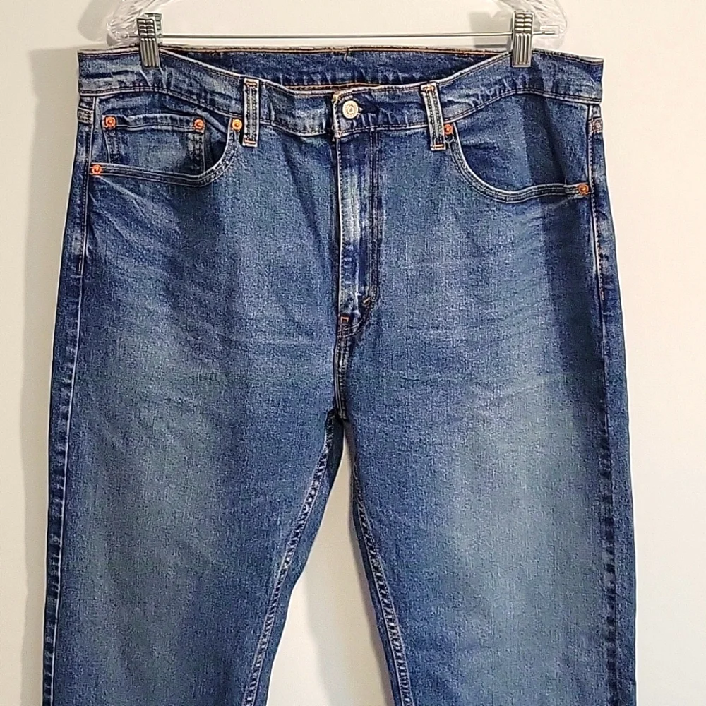Levi's Mens 505 Regular Jeans Straight Leg Denin Medium Wash Size 38x32 NWT